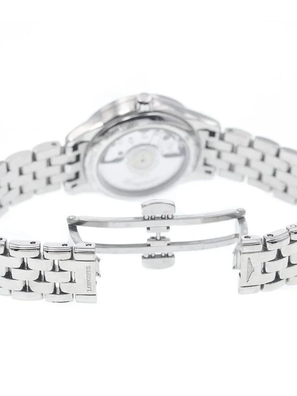 LONGINES Flagship L4.274.0 diamond bezel date black Dial Automatic Ladies_963402